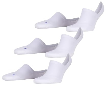 FALKE Unisex Cool Kick Invisible 3-Pack Füßlinge atmungsaktiv schnelltrocknendes Funktionsmaterial leichte Polsterung Plüschsohle High-Cut kühlend sportlich flache Naht an Fußspitze Multipack 3 Paar