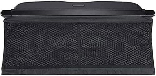 JCFF Auto Einziehbare Hintere Kofferraum Hutablage für Smart 453 Fortwo Forfour 2015-2019, Laderaumabdeckung Hintere Frachtabdeckungen, InnereSchützen ZubehöR