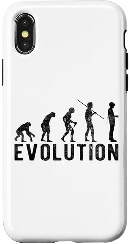 Hülle für iPhone X/XS VR Virtual Reality Evolution Funny Vintage