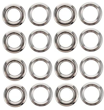 ORFOFE 100stücke Messing-vorhangösen DIY Ösen Ring Schiebe Ring Für Stoff Vorhangknopfloch