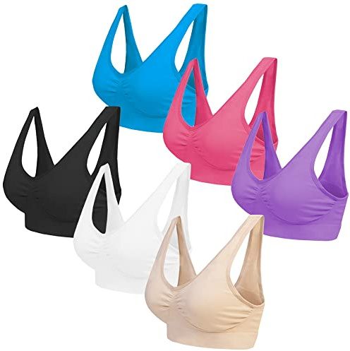 Multipack Seamless Comfort Bras Sleep Bras Sizes 8-24 Not Padded Wireless
