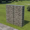 ShGaxin Gabionenwand mit Abdeckung, Pflanzkübel, Kräuterbeet, Hochbeete-kit, Pflanztrog, Vertikalbeet, Pflanzgefäße, Pflanzencontainer, Verzinkter Stahl 100×20×100 cm