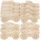 12 StüCk Holz-Auto-Bastelset, Unfertige Monster-Truck-Ausschnitte Holz-Chips FüR Diy, 3 Designs, 10x6x0.2cm