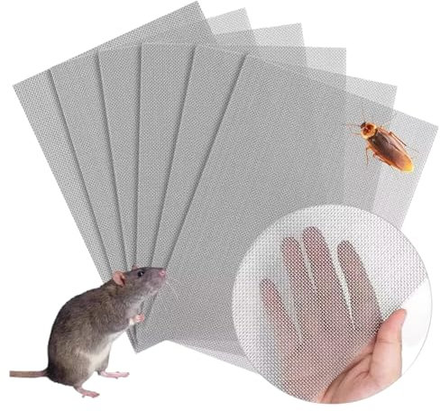 LTG PRO Wire Mesh Sheet 2, 4 and 6 pcs Never Rust Stainless Steel Fine Metal Rodent Mesh Panels, Air Brick Vent Mesh Cover for Mouse Rat Proof Insect Pest Control, A4 Paper Size (210 x 300 mm) (2)