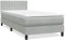 vidaXL Boxspringbett mit Matratze Hellgrau 90x220 cm Samt, Bett, Bettrahmen, Einzelbett, Schlafzimmermöbel, Lattenrost, Samtbett, Polsterbett