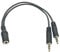1PCS 3.5mm Stereo Audio Y Splitter Cable 3.5 Female to 2 * 3.5 Male Adapter for Speaker and Headphones Black Lovely and attractive