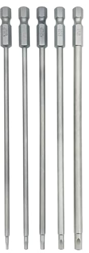 Lot de 5 embouts hexagonaux RC de 15,2 cm - 1,5 mm 2,0 mm 2,5 mm 3 mm 4 mm - Tige hexagonale de qualité professionnelle - Pour tournevis électrique/perceuse électrique