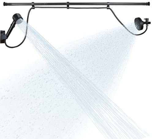 Dual Shower Head System Couple Bathroom Shower Faucet