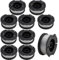 Lot de 10 bobines de fil pour débroussailleuse Black & Decker BESTA525 BESTA528 BESTA530 BESTE630 BD032