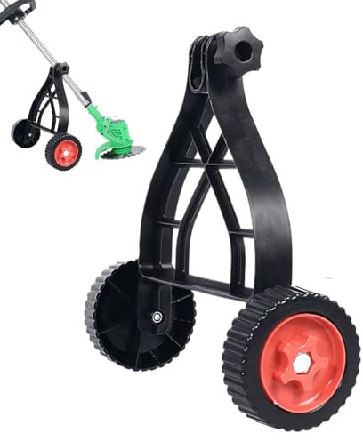 Ruedas De Soporte Para Desbrozadora - Ruedas Auxiliares Para Cortacésped | Soporte Para Cortacésped Para Jardinería | Ruedas De Soporte Ajustables Para Cortacésped