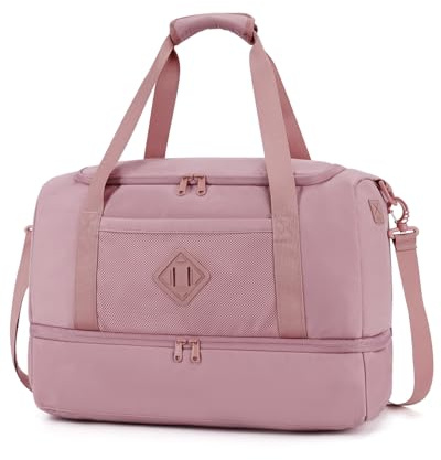 WANDF Easyjet Handgepäck 45x36x20 Reisetasche Damen | Sporttasche Groß mit Schuhfach & Nassfach Weekender Travel Duffle Bag für Damen und Herren für Flugzeug Reise Gym