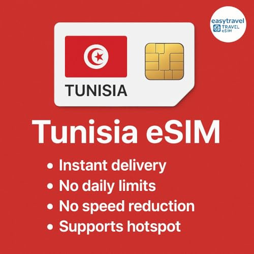 Tunesien eSIM High-Speed-Daten unterstützen Hotspot 30 Tage 3-20 GB E-Mail-Lieferung (3 GB für 30 Tage)