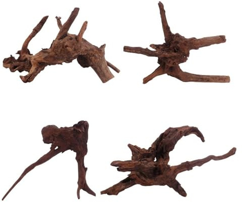 AquaOne Aquarium Wurzel Driftwood Flußwurzel L 1 Stück Mangrove Holz Deko Aquascaping Dekoration Landschaft Moos Natur Echtholz