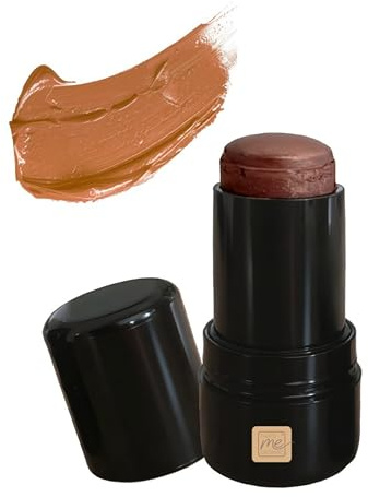 Thats me organic 3-in-1 Bio Lippenstift & Rouge & Lidschatten Stick Soft Bronze Nude 12g – Naturkosmetik ohne Titandioxid & Karmin – Blush Stick vegan, nachhaltig und pflegend mit Mandelöl