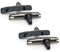 XLC Unisex – Erwachsene Bremsschuhe Cartridge V-Brake BS-V08 4er Set 72 mm, Schwarz, Grau