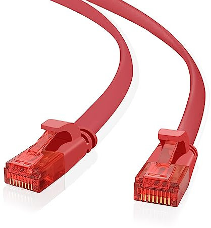S/CONN maximum connectivity Patchkabel-Flachkabel U/UTP cat. 6 Slim rot 2m