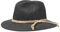 Lipodo Tiroler Berghut Damen/Herren - Trachtenhut auf Wollfilz mit Kordel - Wanderhut Made In Italy - Hut Herbst/Winter - Travellerhut anthrazit S (54-55 cm)