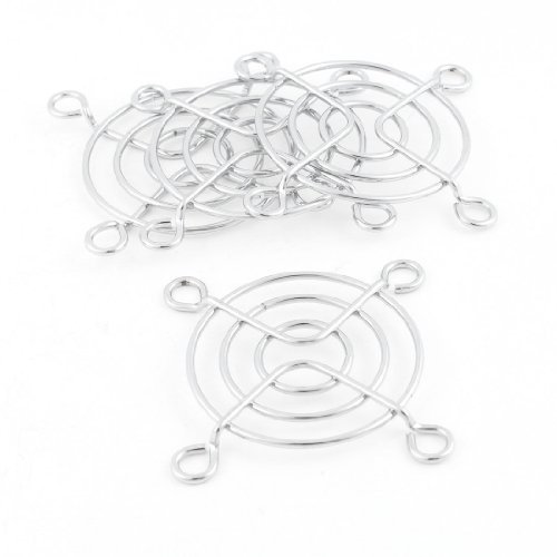 sourcing map 4 Pcs Axial Cooling Fan Finger Guard Grill Metal Wire 50mm AC DC Computer CPU