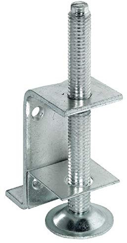 Gedotec Vis Réglable en Hauteur pour Pieds de Meubles | Vérin Métallique pour Table, Canapé, Armoire, Bas de Cuisine, Chaise, Etagère, Bureau | Accessoire à Tige Filetée - 130 kg - M10 x 100 mm