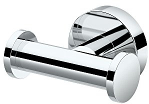 Gatco 4635A Glam Double Robe Hook, 3.10W, Chrome