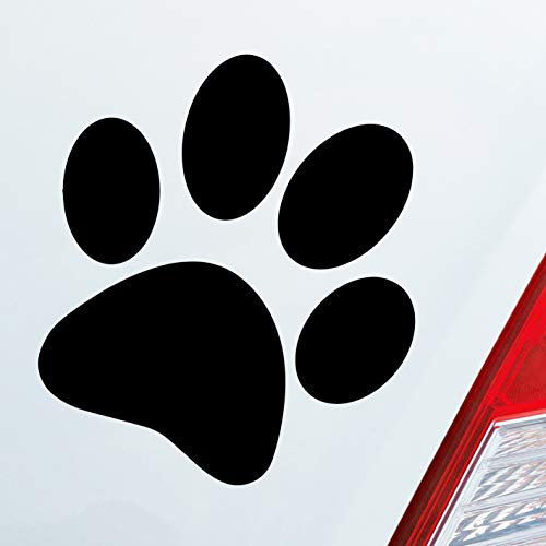 Hellweg Druckerei Hundepfote Pfote Hund Fote Tatze Auto Aufkleber Sticker Heckscheibenaufkleber