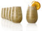Stölzle Lausitz Wassergläser Twister Weiß-Gold 6er-Set 465 ml – Allroundgläser für Wasser, Saft & Cocktails – Hochwertige Trinkgläser aus bleifreiem Kristallglas – Spülmaschinengeeignet & stoßfest