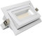 FactorLED Foco Proyector LED 40W, Rectangular 120º, Empotrable, Orientable, Iluminación Interior, Focos para Comercios, Luz Seleccionable CCT 3000K 4000K y 5700K