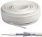 Satellite RG6 Freesat Digital TV Aerial Coax Cable Coaxial 4K Digital Ready for Sky HD, Freesat, Virgin & Polsat by MKGT® (50 Meters, White)