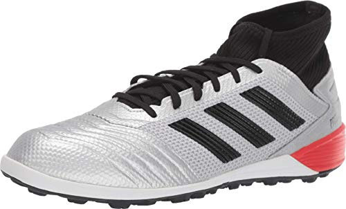 adidas Herren Predator 19.3 Tf, Grau (Silber Metallic/Schwarz/Hi-Res Rot), 43 EU
