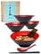 APEX S.K. Large Japanese Ramen Bowl Set 4x 51Oz Melamine Bowls Matching Spoons Chopsticks Asian Soup Bowls for Ramen Pho Udon and Chinese Noodle Dishes Red & Black Design Large Soup and Noodle Bowls