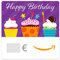 Digitaler Amazon.de Gutschein (Happy Birthday Cupcakes)