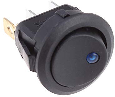 LIOOBO Bascule de Camion de Voiture Ronde Interrupteur LED Interrupteur on-Off Control 12V 20A