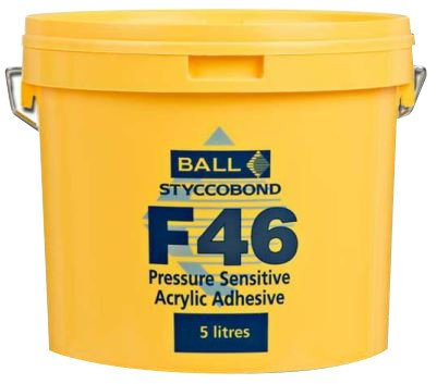 F BALL - F46 - Pressure Sensitive Acrylic Vinyl Adhesive (5ltr)