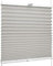 SchattenFreude Klemmfix-Plissee für Fenster | Mit Klemm-Haltern | Ohne Bohren | Grau, Breite: 80cm x Höhe: 130cm