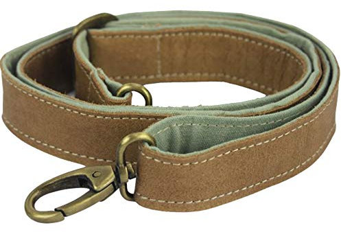 Sunsa Damen Taschengriffe Taschenhenkel Schulterriemen Riemen Schultergurt Henkel Taschengurt Trageriemen, Ersatz-Riemen mit Karabinerhaken Für Handtaschen oder Taschen alle art, 1Stück (braun/mint)