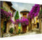 Runa Art Bild Blumen Toskana Modern Wandbilder Wohnzimmer 1 Teilig - Made In Germany - Italienische Gasse Flieder Flur 607715b
