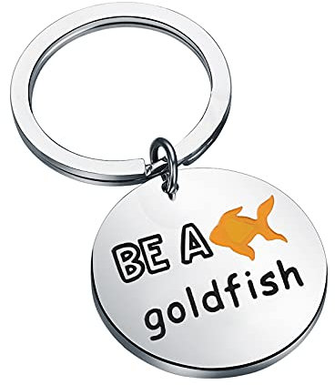 FOTAP Ted Lasso Schlüsselanhänger mit Aufschrift Be a Goldfisch, inspirierendes Geschenk - - Medium