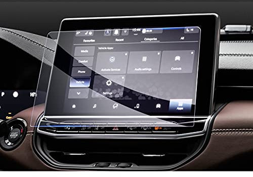 GAFAT Kompatibel mit Neu Jeep Compass 2021-2024 2025 10,1 Zoll Navigation Schutzfolie, 10,1 Glas Displayschutzfolie für Compass Uconnect 5, 9H Anti-Kratzen [Nicht für 8,4]