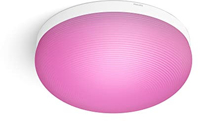 Philips Hue White & Color Ambiance Flourish Deckenleuchte weiß 1940lm, dimmbar, 16 Mio. Farben, steuerbar via App, kompatibel mit Amazon Alexa (Echo, Echo Dot)