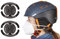 MAXEEZ Maskenhalter Skihelm Fahrradhelm schwarz | genial einfache Montage am Helmriemen | Maskenhalterung Skihelm Snowboardhelm Schutzhelm