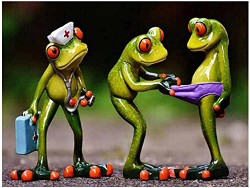 Erwachsenenpuzzle 1000 Teile Puzzle Frosch Doktor Pädagogische Intelligenz Dekompressionsspielzeug Puzzle Lustiges Familienspiel für Erwachsene Kinder