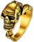 FaithHeart Totenschädel Totenkopf Finger Fingerring Herren Männer Personalisierter Gotik Ring Biker Fingerring mit Geschenkebox für Party Weihnachten