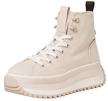 Tamaris Damen Sneaker High, Elfenbein, 42 EU