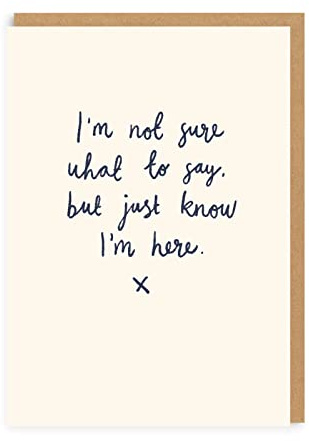 Ohh Deer - Sympathy Greeting Card - I'm Here For You - For Him/Her