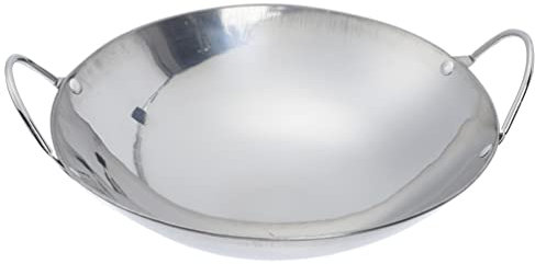 Plancha De Acero Inoxidable Mini Olla Pow Wok Restaurante Wok Sartenes Wok Asar a La Parrilla Wok De Nido De Abeja Martillado a Mano Cacerola Pequeña Con Cubierta Metal Individual