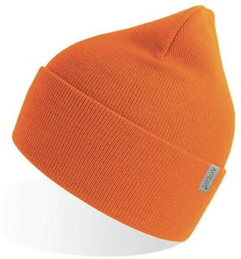 Artexia Mütze Herren und Mütze Damen Ökologisch aus Polywolle Beanie Mütze Unisex Wintermütze Strickmütze (Orange)