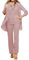 Lot de 3 pantalons en mousseline de soie pour invités de mariage, robe de soirée formelle, tenue de fête de mariage, rose poudré, 54