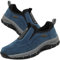 Zapatillas ortopédicas para Hombre Mocasines y Pantuflas Hombre Mocasines sin Cordones para Hombre Deporte para Senderismo al Aire Libre para Hombre,Azul,45/275mm