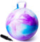 INPODAK Space Hopper for Kids Age 5 to 12, 20 Inches Hopping Balls, Jumping Ball with Handle, Hop Ball Toy for 6 Years Old Child Boys Girls Indoor Outdoor Garden Yard Game