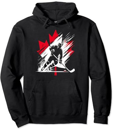 Kanada-Hockey-Flagge Pullover Hoodie